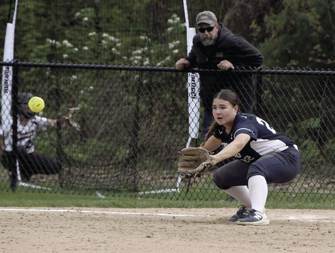 FA Softball - Delaney Forrest at first base