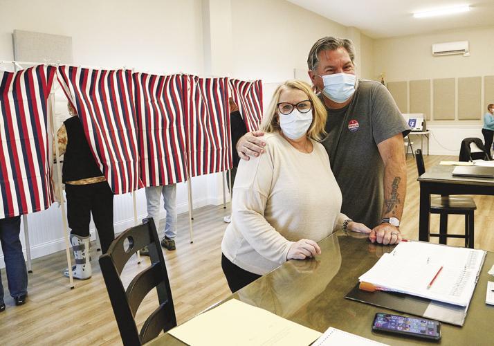 11-02-21 Fryeburg Voting poll workers