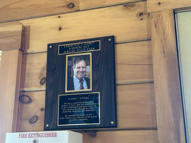 The plaque dedicated to Lawrence J. "Larry" Gomes