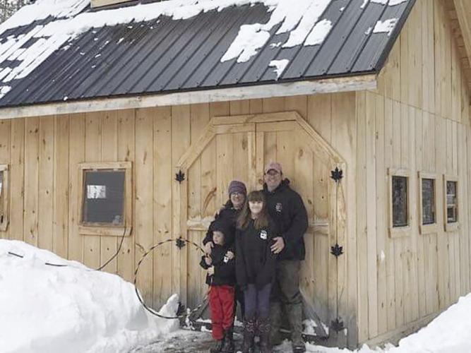 muddy boots family outside