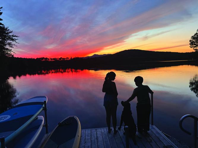 People - Runner-up - Children and dog in the sunset