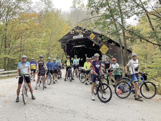Wheel Fun - gravel grinders stop by the historic Durgin Bridge