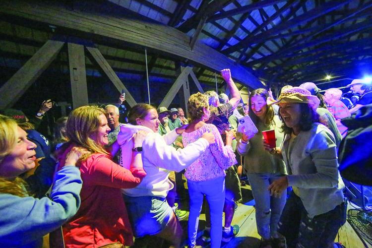 08-02-25 Jackson Bridge Dance medium conga line