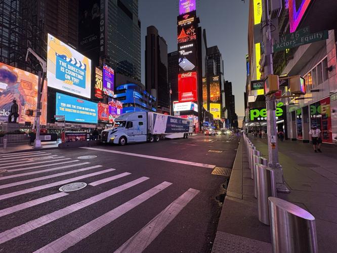 Keller Logistics Truck Arrives in Times Square for Fentanyl Awareness