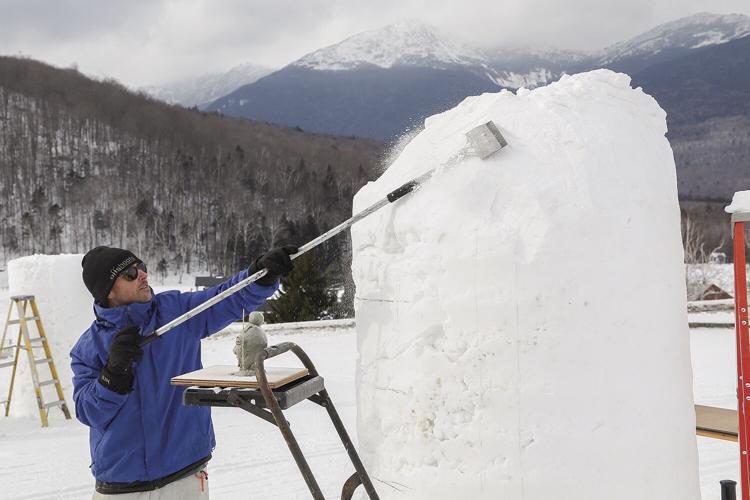 01-28-22 Snow Sculpting scraping wide
