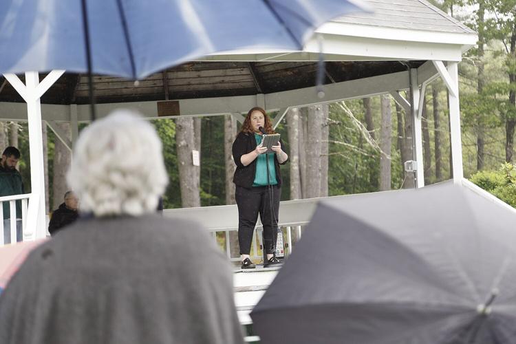 05-27-24 Mem Day Fryeburg gelinas through umbrellas