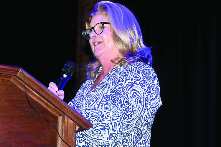 KHS Sports Hall of Fame - Dianne Luciano speaking