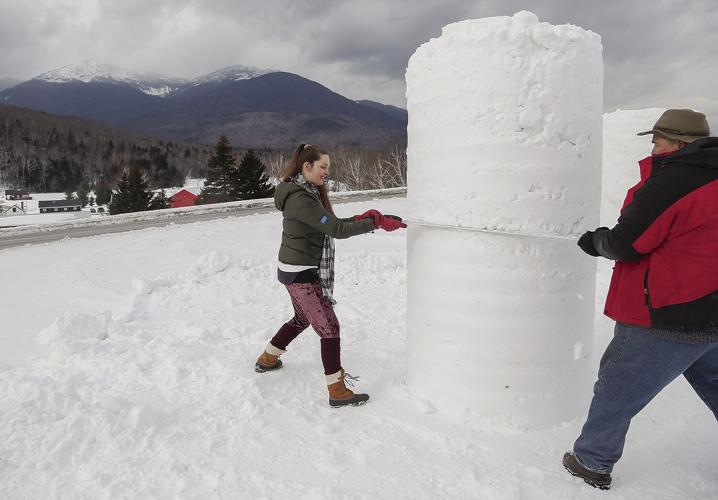 01-28-22 Snow Sculpting sawing wide