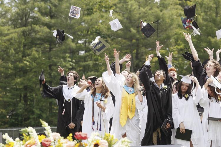 06-10-23 KHS Graduation tossing caps 1