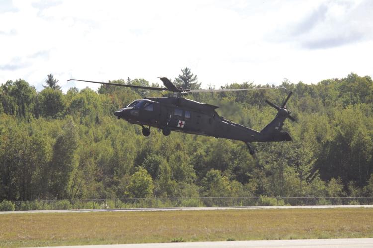 Black Hawk helicopter in Milan