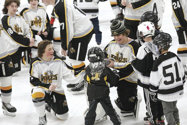 01-21-23 KHS Hockey signing smith and deyak