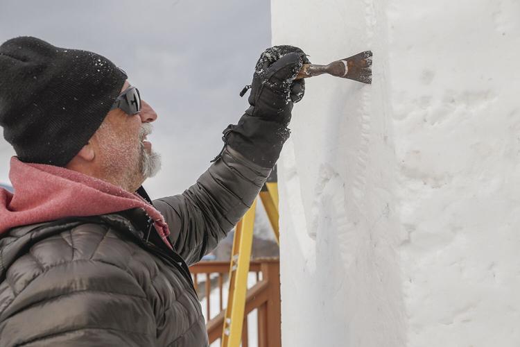 01-28-22 Snow Sculpting outlining tight