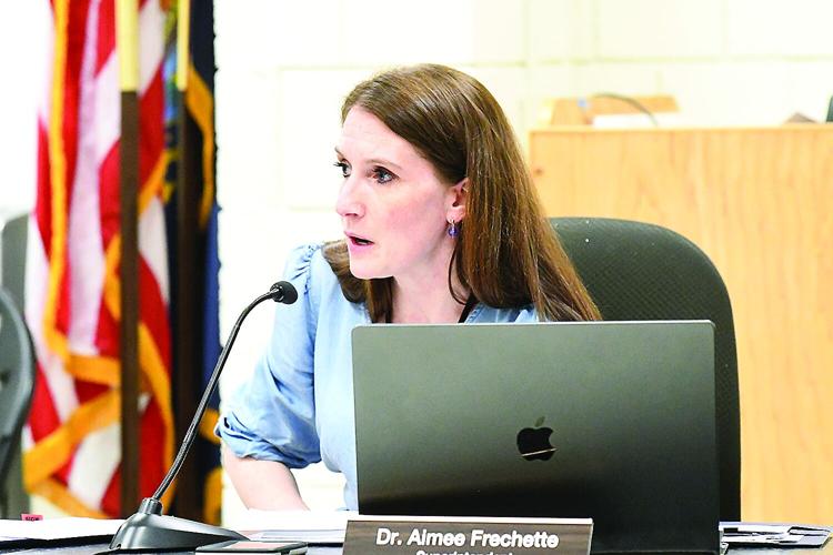 Conway School Board - staff cuts - Aimee Frechette