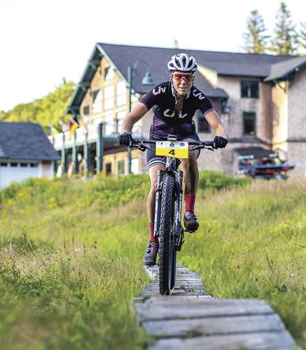 24 Hours of Great Glen - Jessica Nankman rides a plank