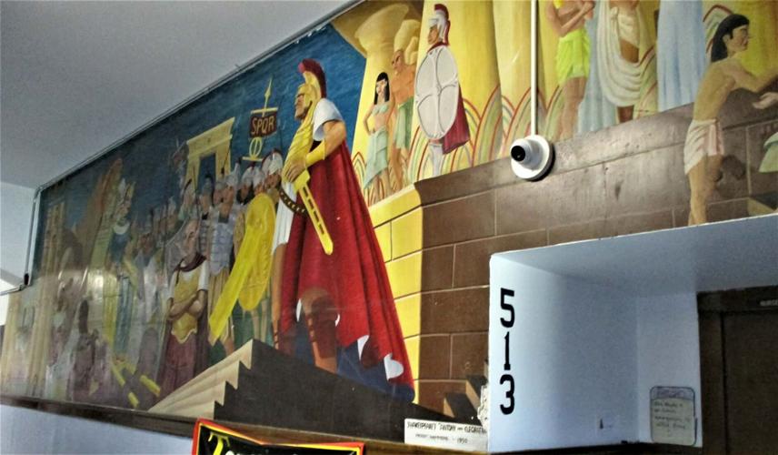 'Antony and Cleopatra' mural