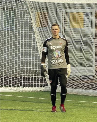 Camden Clark on the pitch