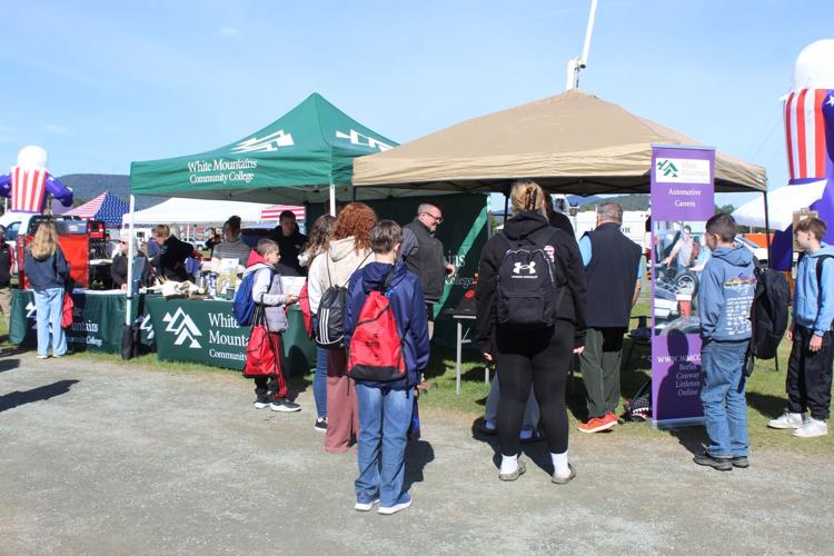Students from northern NH and VT gather at the White Mountains Community College stop