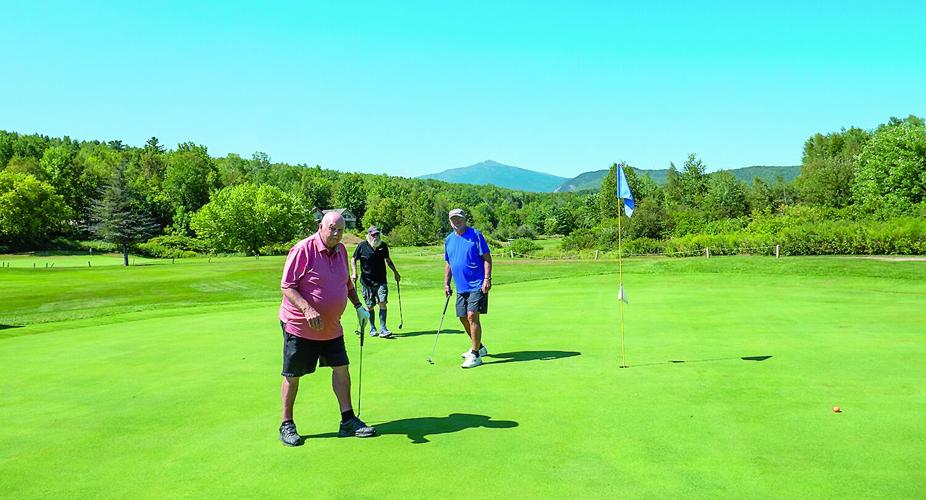 Golf Column - White Mountain Seniors - on the green at Androscoggin CC
