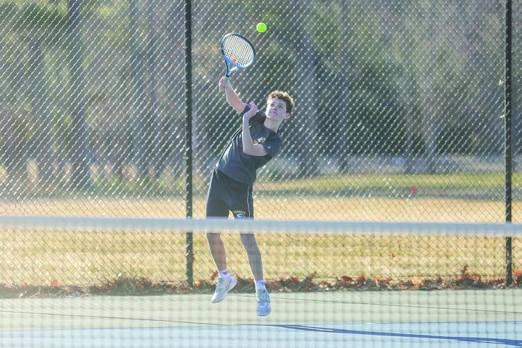 04-08-26 KHS BTennis liebenow serve