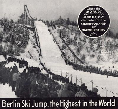 A view of the Nansen Ski Jump, circa 1941