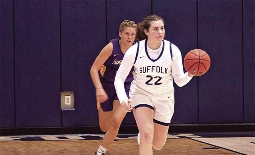 College hoop - Maddie Stewart Suffolk University