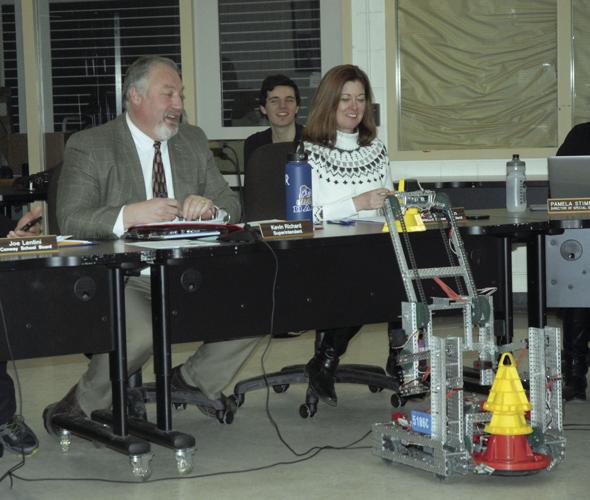 Kennett Coders visit Conway School Board