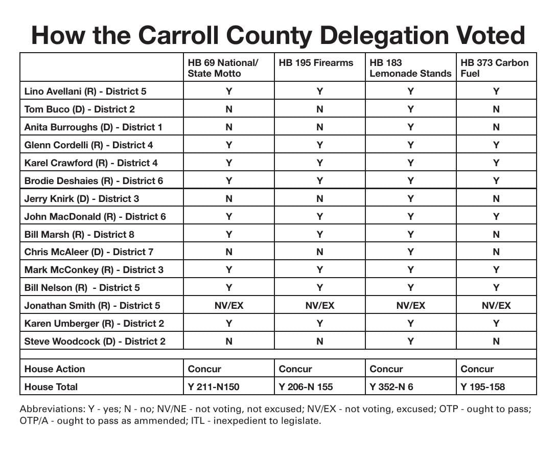 How the delegation voted