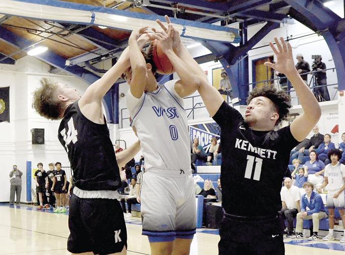 KHS Boys Hoop - playoffs - Tristyn Jones and Jsyden Jackson