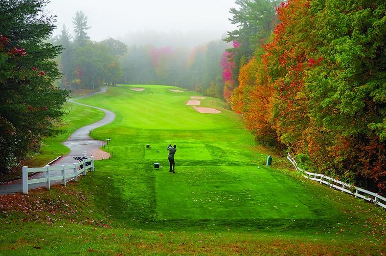 Golf Column - Hale’s Location - Everett McCarty teeing off