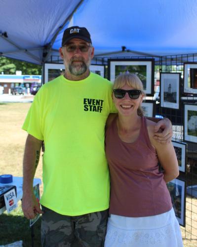 Matt and Jenn Wheeler, organizers of the art show on Aug. 16 in Gorham