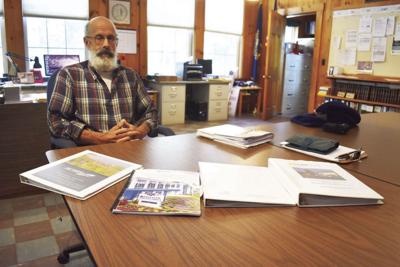 Eaton selectman Richard Fortin with ambulance proposals