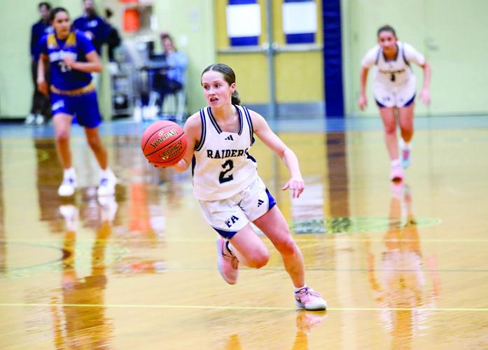 FA Girls Hoop - Addison Valente dribble