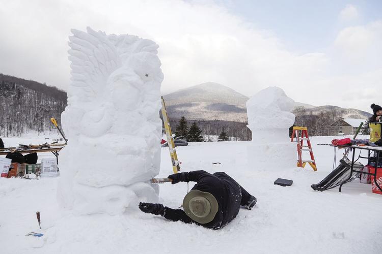 01-28-23 Snow Sculpting semi-wide laying