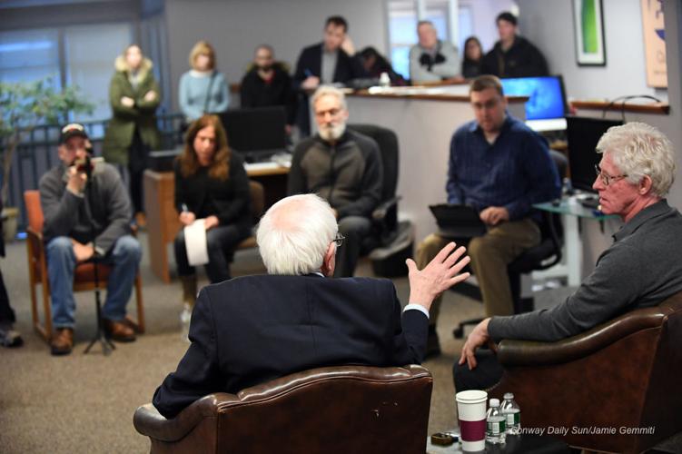 sanders with mark and board
