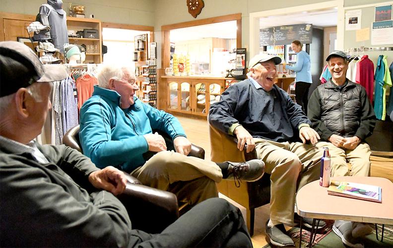 The Golf Column - Lake Kezar - current photo of caddies laughing