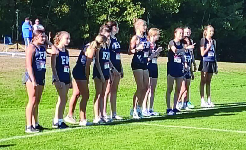 FA crross-country - girls team at Lake Region