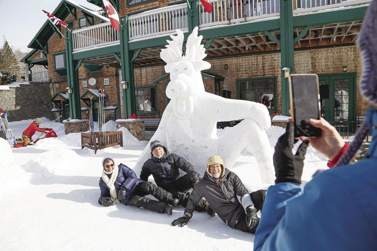 02-02-25 Snow Sculpting pose by moose