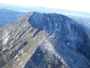 Mount Katahdin from the air