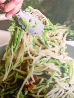 Bridgton Farmers’ Market Recipe: Pasta ala Gricia  with Slivered Snap Peas