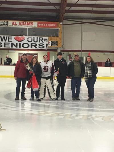 Hockey seniors Lauren Frenette and Joshua Berthiaume