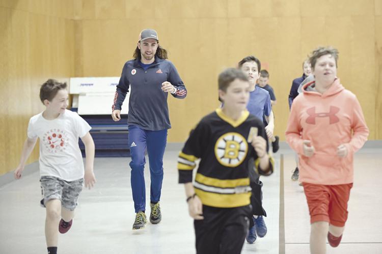 4-24-18 Doherty visits Pine Tree_running 1