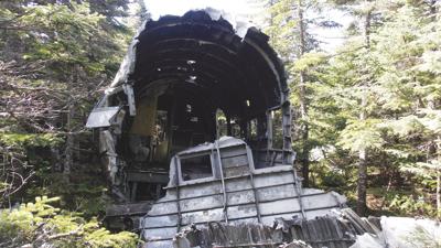7-27-19 Parsons-wreck of the DC 3 on Mount Success