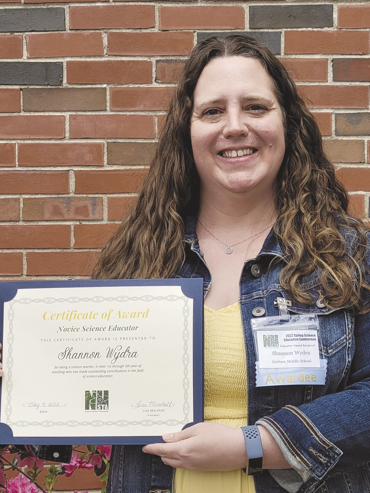 Gorham teacher receives state-wide science award