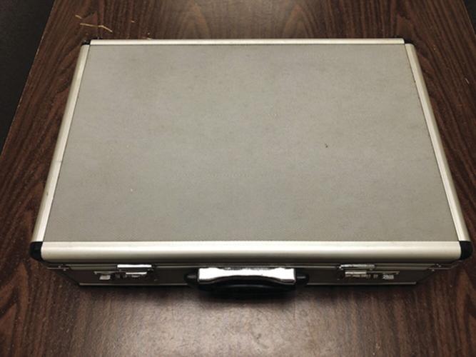 Silver brief case
