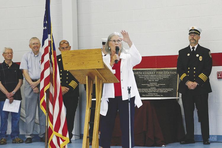 05-22-21 Fire Station Opening Nelson with plaque