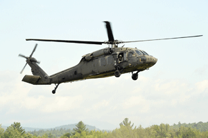 Black Hawk takes part in drill at Kennett Middle