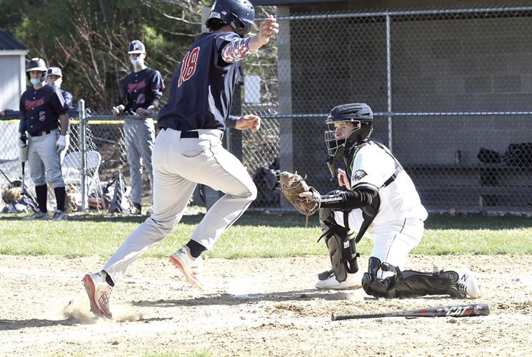 KHS baseball team 2021 - Jack Robinson play at the plate