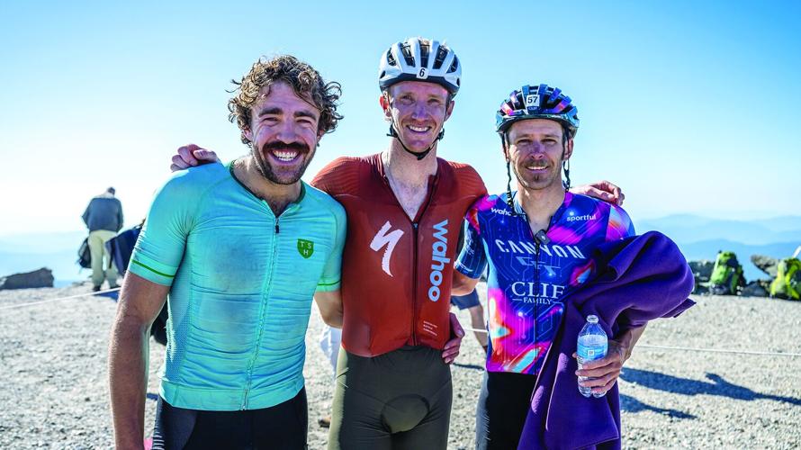 2025 Mt. Washington Bike Hillclimb - top three men