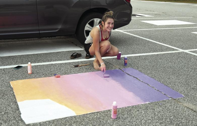 Parking spots - Celia Lynn's works on her spot