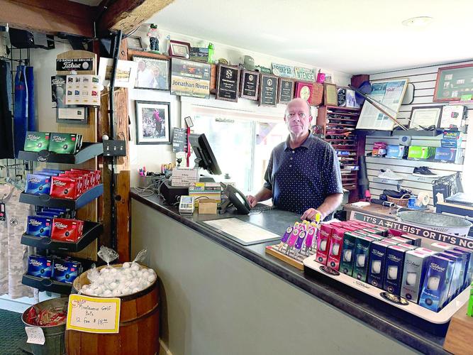 Golf Column - Indian Mound - Jonathan Rivers in the pro shop
